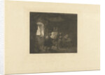 Painter in his studio by Paulus Anthonius Liernur