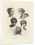 Five female head study by Gerard de Lairesse