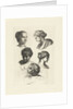 Five female head study by Gerard de Lairesse