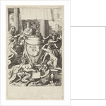 Coat of arms Geelvinck family surrounded by allegorical figures by Gerard de Lairesse