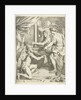Time kneels for a hand worker at a loom by Gerard de Lairesse