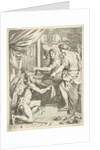 Time kneels for a hand worker at a loom by Gerard de Lairesse