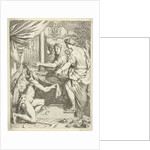 Time kneels for a hand worker at a loom by Gerard de Lairesse