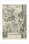 Allegory on the trading of the Medici and the coat of arms by Gerard de Lairesse
