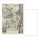Allegory on the trading of the Medici and the coat of arms by Gerard de Lairesse