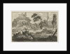 Arcadian river landscape with two donkeys by Leonard Schenk
