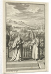 Two men in conversation by Adolf van der Laan