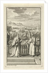 Two men in conversation by Adolf van der Laan
