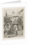 Entrance to the castle of Hollenfeltz by Martinus Antonius Kuytenbrouwer Jr