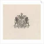 Coat of Arms of Anthonie Willem Hendrik Noltzenius de Man by Frederik Lodewijk Huygens