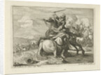 Sword Fight between two riders by Carel Allard