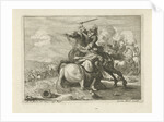 Sword Fight between two riders by Carel Allard