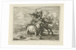 Sword Fight between two riders by Carel Allard