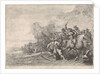 Cavalry in combat and infantry by Theodorus van Kessel
