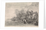 Cavalry in combat and infantry by Theodorus van Kessel