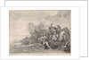 Cavalry in combat and infantry by Theodorus van Kessel