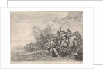 Cavalry in combat and infantry by Theodorus van Kessel