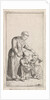 Woman with two children by Johannes Christiaan Janson