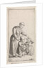 Woman with two children by Johannes Christiaan Janson