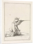 Kneeling soldier by Philips Wouwerman