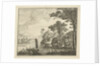 River landscape with bathers by Gerard Melder