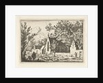 Swineherd near church by Allaert van Everdingen