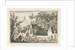 Swineherd near church by Allaert van Everdingen