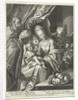 Holy Family with Saint Anna and two angels by Flamini Valerini