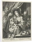 Holy Family with Saint Anna and two angels by Flamini Valerini