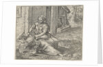 Fable of the woman and the chicken by Marcus Gheeraerts I