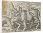 Fable of the bull and mouse by Aegidius Sadeler