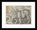 Fable of the bull and mouse by Aegidius Sadeler