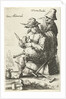 Man with wooden leg and an old woman by Salomon Savery