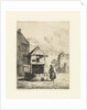 Girl at a waterhole by Cornelis Springer