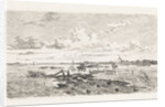 Flooded landscape between Oss and Lith The Netherlands by Cornelis Springer