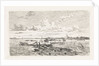 Flooded landscape between Oss and Lith The Netherlands by Cornelis Springer