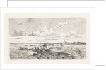 Flooded landscape between Oss and Lith The Netherlands by Cornelis Springer