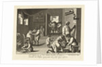 Monkeys at the barber and cats by Leonard Schenk