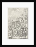 The carriage of Prince William III held by citizens near aardrecht (Dordrecht) by Anonymous
