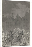 Prussian troops on the Neude Utrecht leaving the city by Anonymous