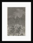 Prussian troops on the Neude Utrecht leaving the city by Anonymous