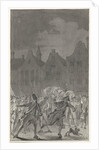 Prussian troops on the Neude Utrecht leaving the city by Anonymous
