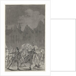 Prussian troops on the Neude Utrecht leaving the city by Anonymous