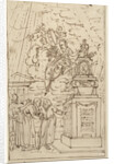 Figures at a tomb by Johannes van Dregt