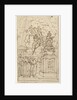 Figures at a tomb by Johannes van Dregt