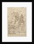 Figures at a tomb by Johannes van Dregt
