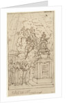 Figures at a tomb by Johannes van Dregt