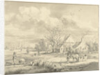 The Porenhuis in the distance the city of Groningen The Netherlands by Egbert van Marum