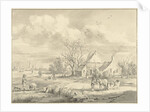 The Porenhuis in the distance the city of Groningen The Netherlands by Egbert van Marum