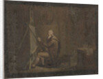 Painter in his studio by Anonymous
